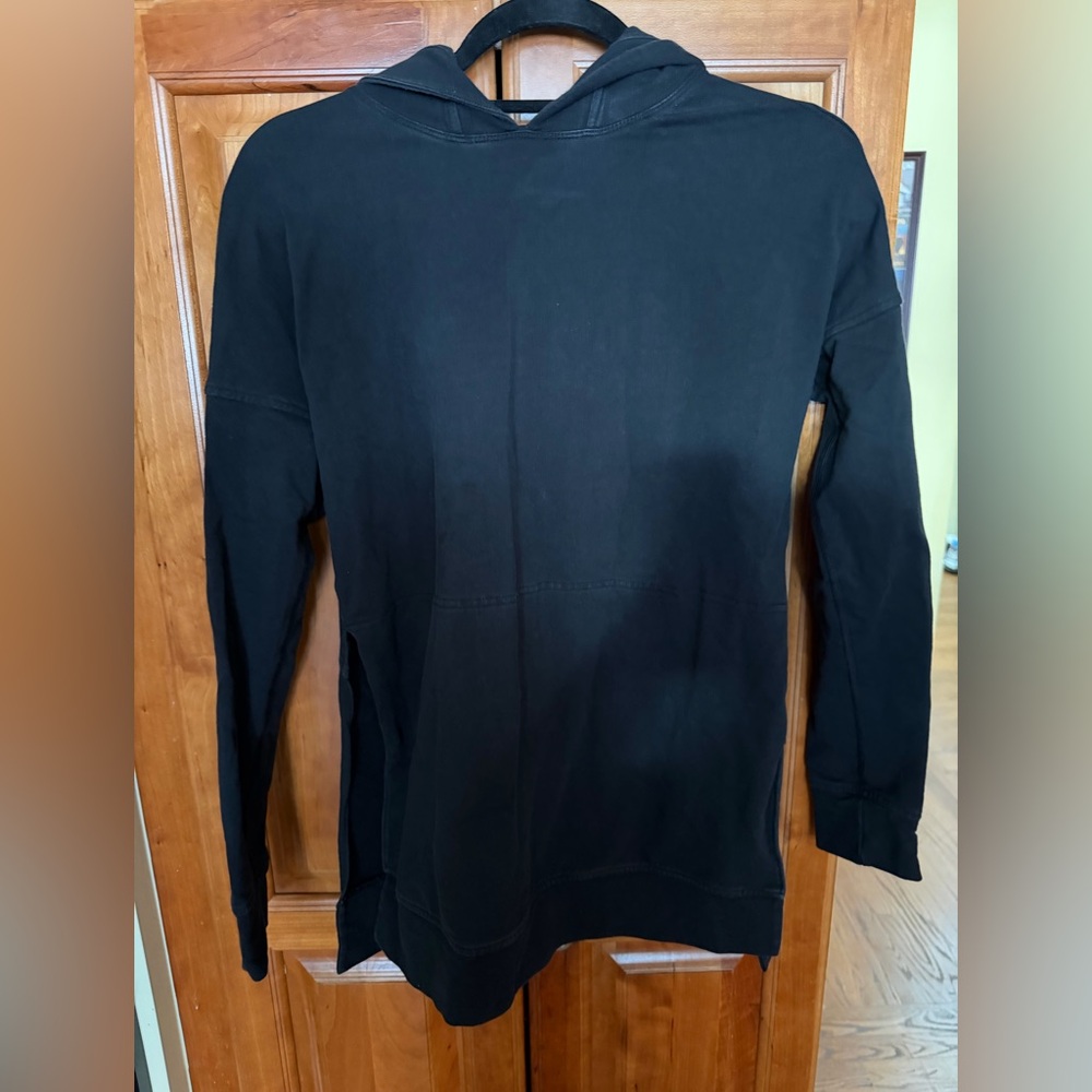 Lululemon Athletica Charcoal Long Sleeve Hoodie Top